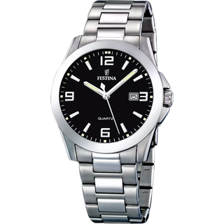 Festina F16376-4 Dress Sort/Stål Ø40 mm