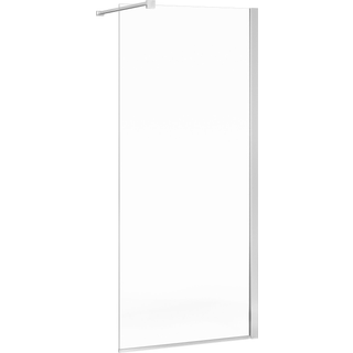 Gustavsberg Square Brusevæg Klart glas, poleret profil 90 cm