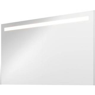 Sanibell Proline spejlskab med LED belysning og mathvid sidepaneler 120x74cm