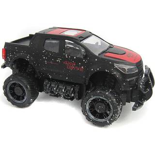 Fjernstyret Mud Off-Road Truck 1:18 Sort/Rød, 2.4G