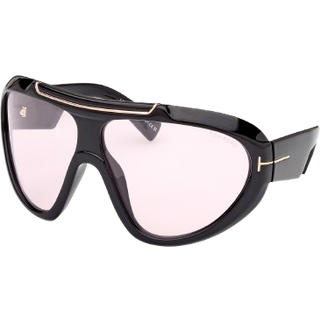 TOM FORD Mand FT1094 LINDEN 01Y Solbriller Injiceret Sort Violet Maske Fotokromatisk