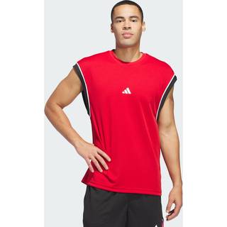 adidas Basketball All-World Sleeveless tanktop - Team Power Red 2 / Black - XL