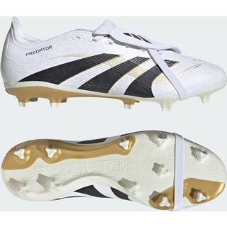 Predator League Fold-Over Tongue Firm/Multi-Ground støvler - Cloud White / Core Black / Gold Metallic - 46