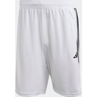 Train Essentials Piqué 3-Stripes træningsshorts - White / Black - 2XL