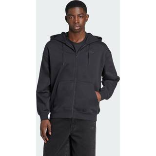 adidas Adicolor Oversize Full-Zip hættetrøje - Black / Black - 2XL