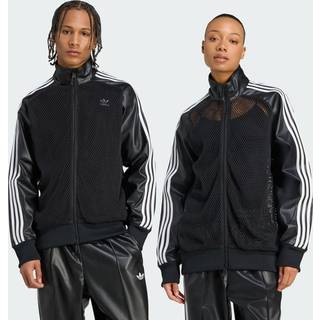 adidas x Jeremy Scott træningsoverdel i imiteret læder og mesh - Black - XL