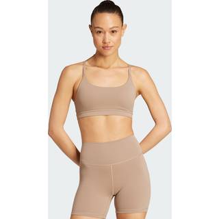 adidas All Me Light støtte bh - Chalky Brown