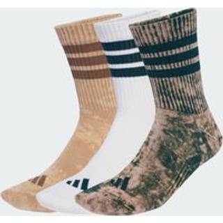 Stonewash Crew sokker, 3 par - Warm Sandstone / Aurora Ivy / White - 37-39
