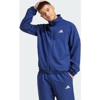 Essential Small Logo windbreaker - Dark Blue / White