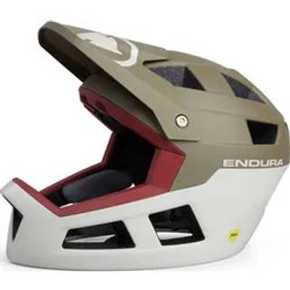 Cykelhjelm Endura SingleTrack Full Face MIPS Helmet Tweed Green