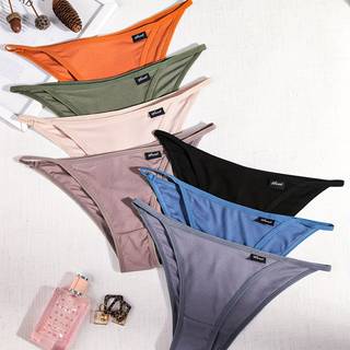 TEMU 7pack Ribbed Panties, Soft & Colorful Briefs, Women's Lingerie &