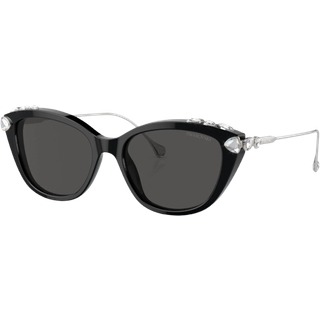 Swarovski Kvinde SK6010 103887 Solbriller Acetat Sort Grå Cat Eye Normal
