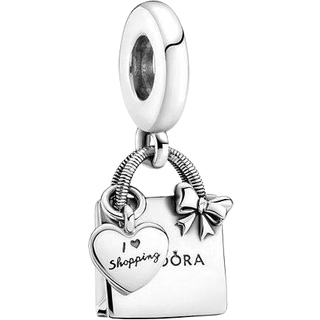 Pandora Shopping Bag Dangle Charm - Silver