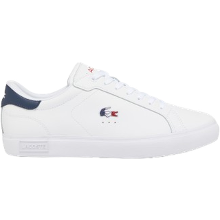 LACOSTE Herren Sneaker weiß Velours