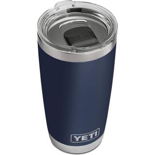 Yeti Rambler 20 Oz Tumbler Rustfrit st?l Vakuum isoleret med Magslider Lid Navy