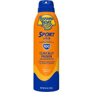 Banana Boat Sport Ultra SPF 100 Solcreme Spray 6oz | Sport Solcreme Spray SPF 100 Banan Boat Solcreme SPF 100 Spray H?j SPF Solcreme Vandafvisend