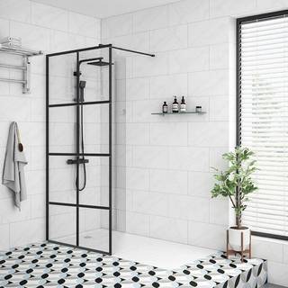 Milobad New York Brusevæg - 80 cm Klart glas