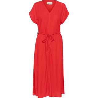 Cream Crventa Long Dress Kjoler 10613593 Flame Scarlet (40)