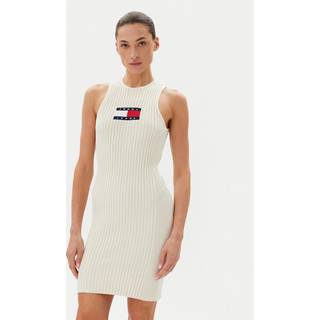Ribbed Sleeveless Mini Jumper Dress