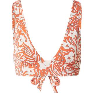 Tropical Print Fixed Triangle Bikini Top