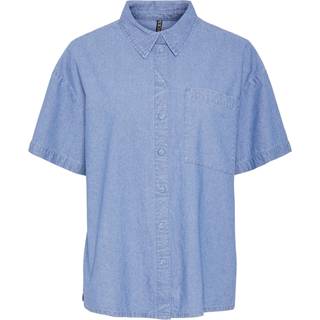 Pcmia Kortærmet Denimskjorte