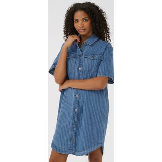 Kaffe Kareece Denim Dress Kjoler 10552418 Medium Blue Denim Pinstripe (38)