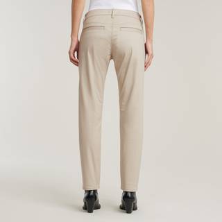 G-Startil kvinder. D25257-D715-1214 Kate Boyfriend beige chino-bukser (32/32), Casual, Bomuld