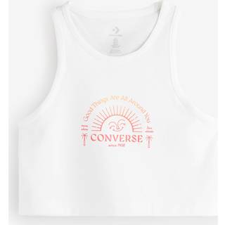 Converse Converse White 100% Cotton Good Vibes Tank Top