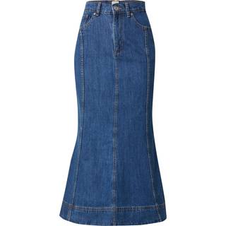 French Connection 100% Bomuld Finley Denim Flare Midi NederdeleEU 38 (UK 10)