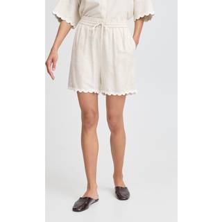 b.young BYHENRIETTA Shorts - Natur - Str 46 - Damer