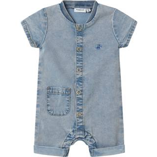 NAME IT Law Denim heldragt - Light blue denim