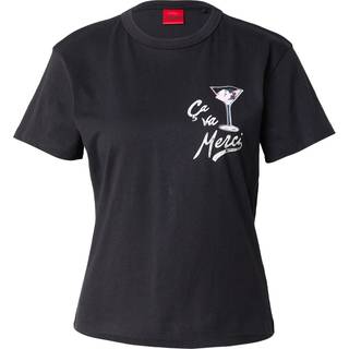 HUGO HUGO Black Destrel Graphic Print T-Shirt