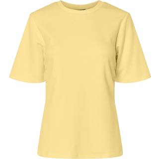 Pieces dame tee PCSKYLAR - pale banana - XS