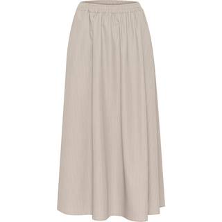 Kaffe Kaesther Skirt Nederdele 10509644 Feather Gray Melange Pinstripe (38)
