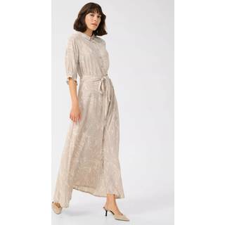 Kaffe Kamira Plain Weave Dress Print Kjoler 10509807 Feather Gray,Chalk Print (40)
