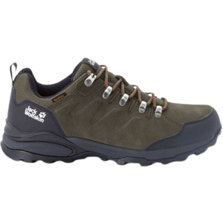 Vandresko til mænd - Jack Wolfskin Refugio Texapore Low M - Khaki - 44