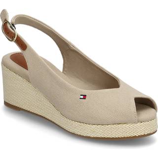 Canvas Slingback Wedge Espadrille Sandals