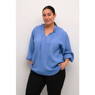 Kaffe Curve KClinna Bluse - Blå - Str 50 - Damer