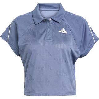 Stadium 3-Stripes tennisinspireret jacquard polo-t-shirt - Preloved Ink / Off White - XS