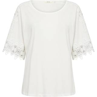Cream Crlivy T-Shirt Toppe & T-Shirts 10613702 Snow White (MEDIUM)
