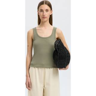 Ribbet Bomuld Tanktop