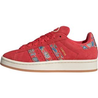 Campus 00s X Liberty London sko - Semi Lucid Red / Cream White / Gold Metallic - 36 2/3