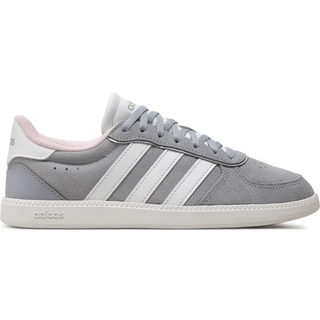 adidas Women's Breaknet Sleek Suede Sneaker Damer størrelse 4 farve grå