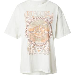 Rip Curl Women's Luna Heritage Tee T-shirt Damer størrelse L farve beige/hvid