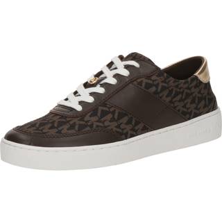 MK Kaycee Signature Logo and Leather Trainers - Brown - Michael Kors - EU 36