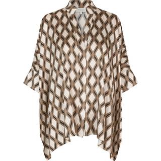 Dea Kudibal MANDY Bluse w Stand Collar Brillante Brun-L