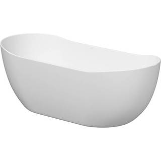 Houco Inverto Spa fritstående badekar inkl. bundventil, premium akryl, 10 års garanti - 80 x 180 cm