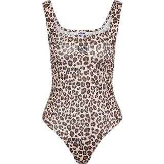 Noisy May - Nmteresa S/L Bodysuit - 4880256 Birch Brown Leo
