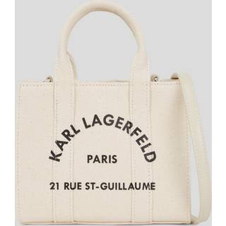 Karl Lagerfeld K/Rue St Guillaume Mini Crossover taske creme
