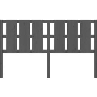 Sengegærde 80,5X4X100 Cm Massivt Fyrretræ - Grå / 165.5 x 100 cm